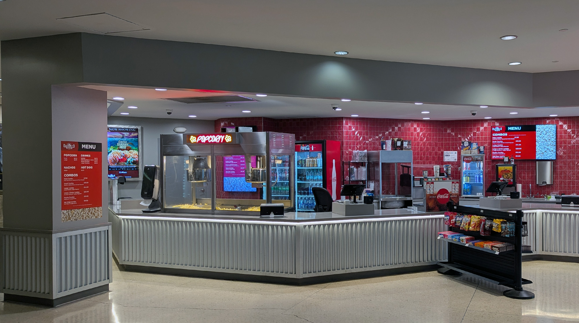 Photo of Extreme Screen Concession Stand after its update and rebuild.