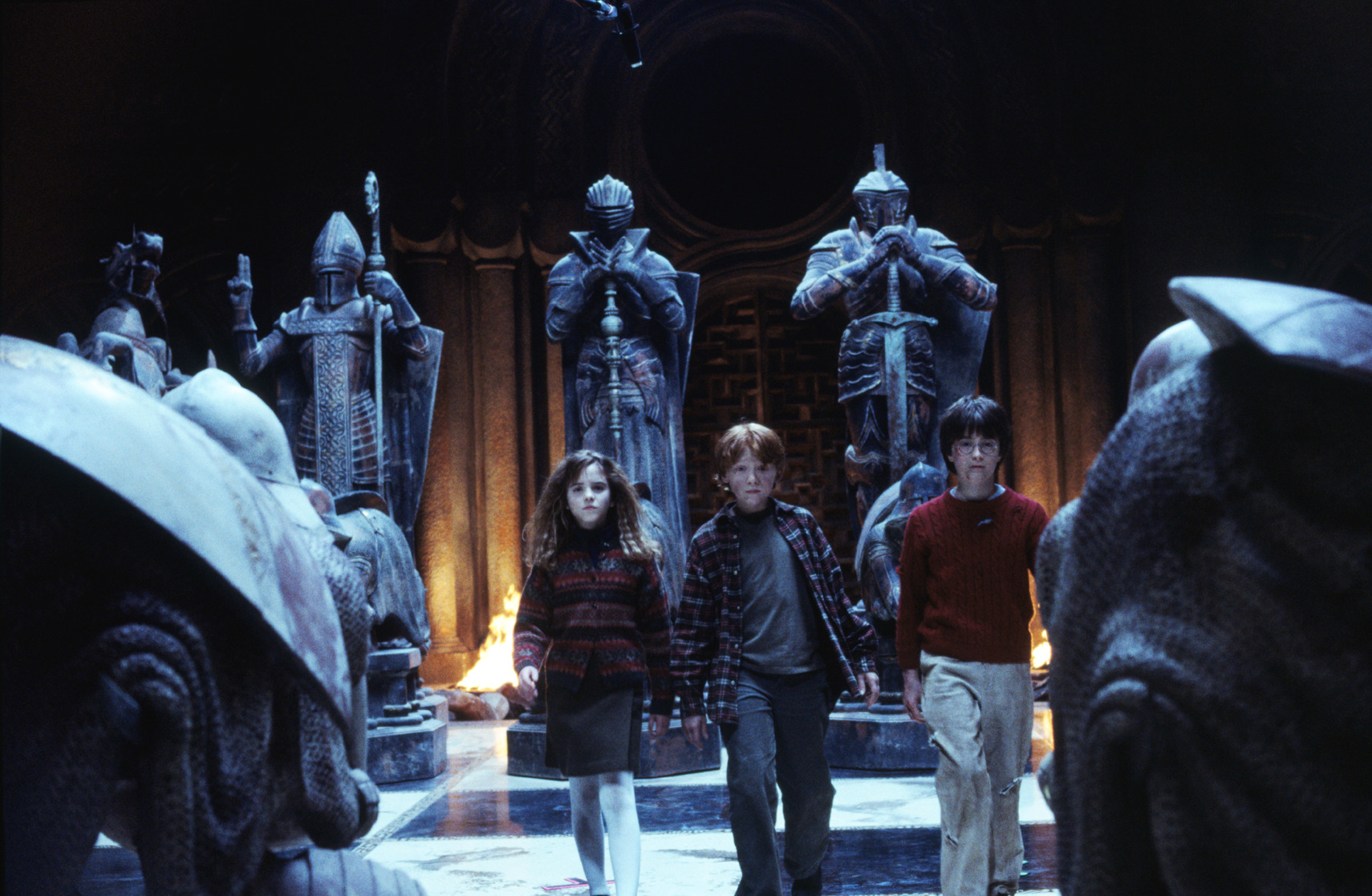 Photo from Harry Potter and and the sorcerers stone showing a large chess piece.